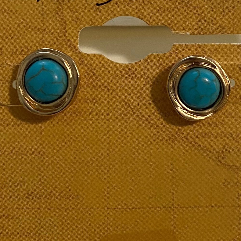 Patricia Nash Turquoise Earrings - Picture 3 of 5